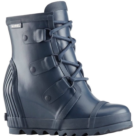 Sorel | Joan Rain Wedge Boot Matte - Picture 4 of 6